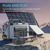 Câble d'alimentation de remplacement compatible avec Starlink Mini DC à DC 5.5*2.1mm Jack Cordon étanche pour utilisation en extérieur
