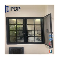 Ventanas Francesas Abatibles con Aislamiento Térmico y Doble Vidrio, Resistentes a Huracanes, Impermeables, con Mosquitera, de la Marca PDP California