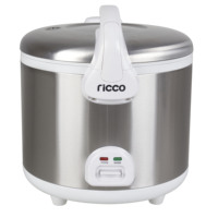 Cuisinière à riz électrique commerciale 10L-25L, boîtier en acier inoxydable, revêtement antiadhésif, cuve intérieure, usage domestique, classe énergétique