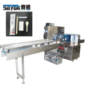Disposable Plastic Knife And Fork Ice Cream Spoon Pillow Packing Machine Manufacturer Price