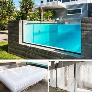ประหยัดต้นทุน ออกแบบส่วนตัว สระว่ายน้ำแบบใสไร้ขอบ แผ่นอะคริลิกใส - Product Image 4