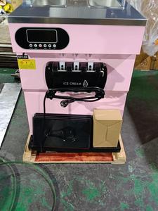 Sunmax thương mại 2 + 1 hương vị bảng Top chất lượng tốt thép không gỉ ba hương vị giá rẻ mềm phục vụ máy làm kem - Product Image 2