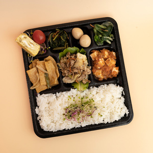 Bento Box PP 8 compartment lunch container Safe <b>Microwave</b> Ready Foam Sheet Ecotainer PS Foam Alternative lunch box - Product Image 3