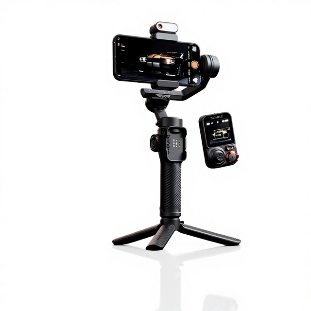 HaoHem M7 AI Tracking Touch-Control Three- Anti-Shake Smartphone Gimbal Stabilizer 360-Degree Rotation High-Performance