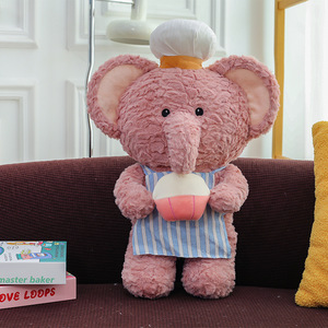 Peluche de dessin animé mignonne en gros, poupée de <span class=keywords><strong>cuisine</strong></span>, jouet en peluche câlin, ours en peluche, éléphant, koala, panda, cadeau d'anniversaire - Product Image 4