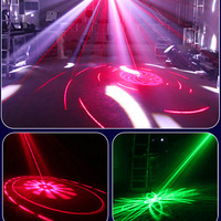 Lumière LED papillon à trois couches, lumière laser, éclairage de scène, lampes de poche pour KTV et bars, lumières laser rotatives colorées pour la maison