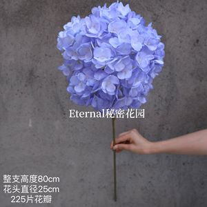 Fleurs d'hortensia artificielles Secret Garden, orange, en soie, 228 pièces, décorations de mariage, marqueurs d'allée - Product Image 5