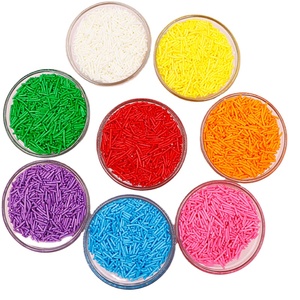 Vermicelles colorés certifiés Halal, poudre de sucre pour la décoration de gâteaux, utilisée pour la pâtisserie, décoration de pâtisserie, Jimmy - Product Image 1