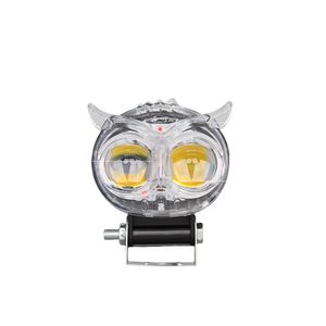 Faro LED para Motocicleta, Externo para Bicicletas Eléctricas, Faro Mejorado con Doble Haz, Faro de Motocicleta con Diseño de Búho Colorido - Product Image 3