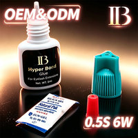 Colle pour extensions de cils Ib Glue, certifiée MSDS et RoHS, longue durée 6 semaines, marque privée fabricant