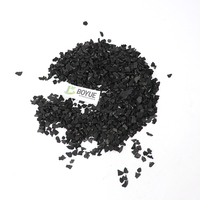 Charbon actif granulaire de coque de noix de coco haute porosité et haute pureté, certifié ISO9001 pour l'extraction de l'or