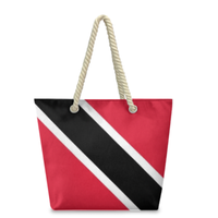 Sac fourre-tout avec drapeau de Saipan, avec poignées en corde de chanvre, grande capacité, durable, imperméable, sac à bandoulière polyvalent pour le travail, les voyages, la plage