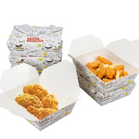 Usine directement emballages d'aliments à emporter boîte de poulet frit avec logo personnalisé pour restaurants
