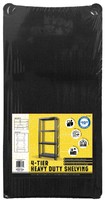 Étagères de cuisine de bonne qualité, étagères en plastique, étagères de rangement noires à 4 niveaux, étagères à livres pour la maison