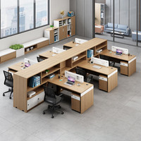 Mobilier de bureau moderne BGZ-56 escritorio mesa de trabajo mobilier de bureau en forme de l table de bureau du personnel table de travail