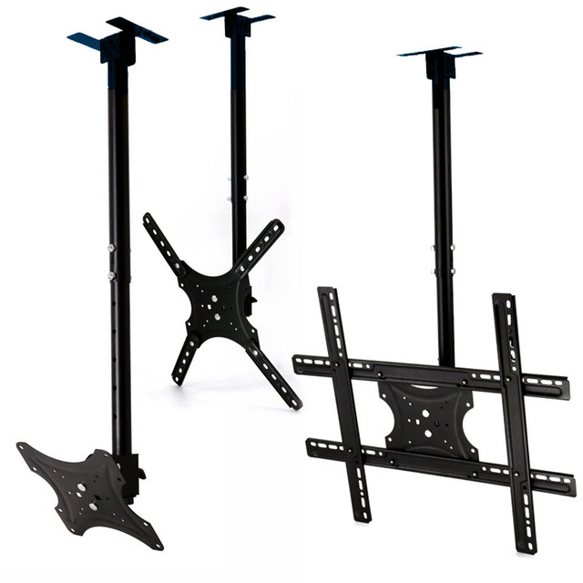 Factory Directly Flip-Down Ceiling Holder Bracket TV Mounts for LED LCD Screen 14"-65"' 30 kg 400*400mm