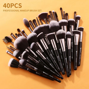 BEILI NOUVEAU Luxe 40 PIÈCES Ensemble de pinceaux de <span class=keywords><strong>maquillage</strong></span> professionnels personnalisables avec logo Kits de personnalisation cosmétique <span class=keywords><strong>Pinceau</strong></span> de mélange de <span class=keywords><strong>maquillage</strong></span> Étiquette privée - Product Image 1