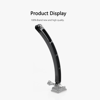 KAMPHO-Casque extensible bras incurvé pour vélo, selfie, angle réglable pour GoPro 11 10 9 8 7 6 SJCAM 4000 AIR AKASO H9