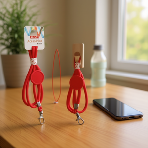 Accesorios Ilan, Cordón de 47 cm con Gancho para Sujetar Teléfono, Botella o Bolsa - Product Image 3