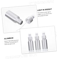Flacon en aluminium pour produits cosmétiques, capacités 100ml, 200ml, 250ml, 500ml, 1000ml, avec pompe pulvérisatrice pour huiles essentielles, couleur personnalisée, protection UV