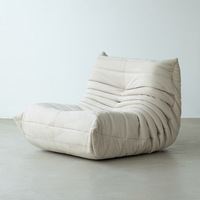 ATUNUS Fabricant Grossiste Personnalise Canapé Paresseux en Cuir et Suédine de Haute Qualité, Canapés Modernes pour Salon, Canapé en Cuir au Sol