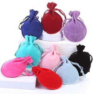 Bolsa de Terciopelo Ecológica Personalizada de 9*12cm, Bolsa de Joyería Colorida para Empaque de Joyas con Logotipo - Product Image 2