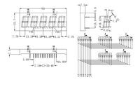 Afficheur LED à 7 segments 0,64 pouce 5 chiffres vert haute luminosité lecture claire compteur numérique à cinq chiffres surveillance industrielle