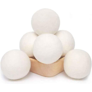 2025 Premium Vente en gros Sèche-cheveux Nouvelle-Zélande Accueil Produits 2025 Nouveautés Boules de séchage de laine à <span class=keywords><strong>lessive</strong></span> écologiques 6 Pc FBA DDP - Product Image 2