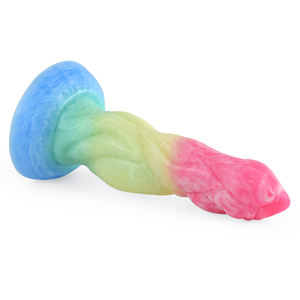 Pene de goma con ventosa, consolador Animal realista, nudo de Lobo, fantasía multicolor, sueños salvajes, xxxl, China - Product Image 5