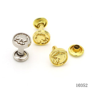 Rivets en alliage de zinc personnalisables avec logo gravé en relief, gravure profonde du texte, rivets en métal pour collier/sangle de chien - Product Image 3