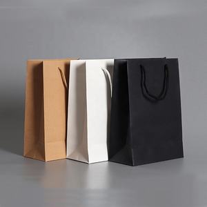 <span class=keywords><strong>Sac</strong></span> en papier kraft biodégradable imprimé de logo de haute qualité jetable avec poignées pour le camping - Product Image 4