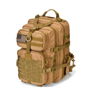 BL100 Coyote <b>Brown</b> 34L TACTICAL <b>Backpack</b> 3 Day Camping Pack Molle Bag <b>Backpacks</b> with 2 Sides Bottle Pockets - Product Image 2