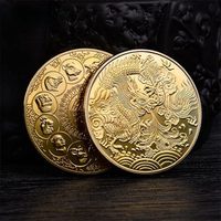 Pièce de monnaie en cuivre personnalisée, design mignon sur le thème de la panda chinoise, pièce de collection ronde en métal de haute qualité, technique d'estampage, souvenir