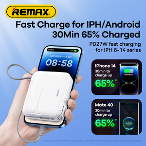 27W+22.5W Mobile Phone Batteries Powerbank <b>Usb</b> C Cable Fast 20000mah RPP-553 Power Bank 20000mah RPP-553 - Product Image 6