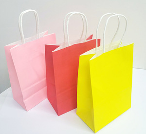 ถุงกระดาษงานฝีมือสีทึบ - Product Image 1