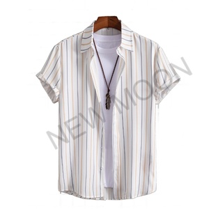 เสื้อเชิ้ตผู้ชายสไตล์ชาติพันธุ์ลายดอกไม้ แขนสั้น สำหรับฤดูร้อน ไซส์ใหญ่ เสื้อชายหาดแขนสั้น - Product Image 6
