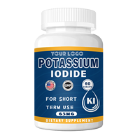 Comprimés d'iodure de potassium 65 mg, 60 comprimés, soutien immunitaire, santé cérébrale, complément alimentaire à base de plantes pour adultes, non destiné aux femmes enceintes, 24 mois