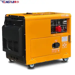 Generator Diesel konsumsi bahan bakar rendah, 50hz/60hz 10kW 230v/380v dengan daya 2-30KVA dan struktur kuat