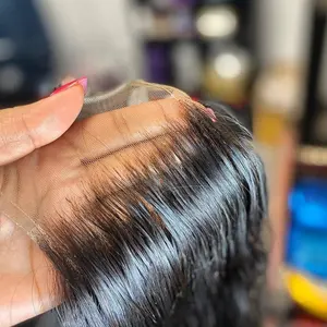 Bundel dengan Renda Rambut Penutup Depan, Depan Renda Penutup Hd Grosir Vendor Rambut Perawan, Bundel Rambut dengan Penutupan Renda Hd