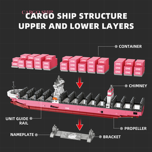 Hot Sản Phẩm Bán Chạy Container Tàu Mô Hình Cho Vận Chuyển Quà Tặng Màu Hồng Hàng Hó<span class=keywords><strong>a</strong></span> Container Tàu Gạch Xây Dựng Khối Bộ Đồ Chơi Giáo Dục - Product Image 4