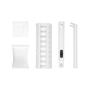 Fabricant Vente de gros Kit de brosse de nettoyage de toilette jetable en plastique écologique Caddy et 8 recharges pour salle de bain - Product Image 6