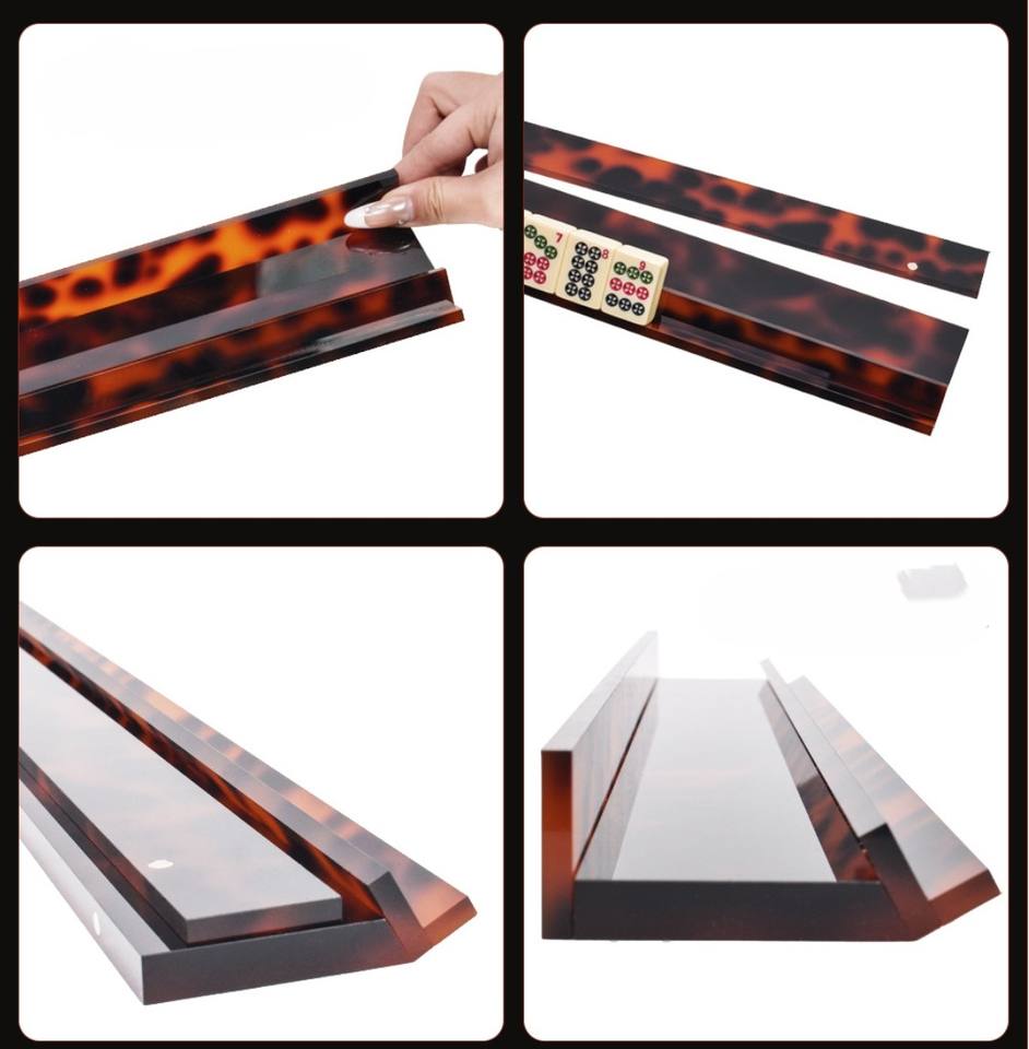 Luxury 20inch Acrylic Tortoiseshell American Mahjong Rack with Magnetic ...