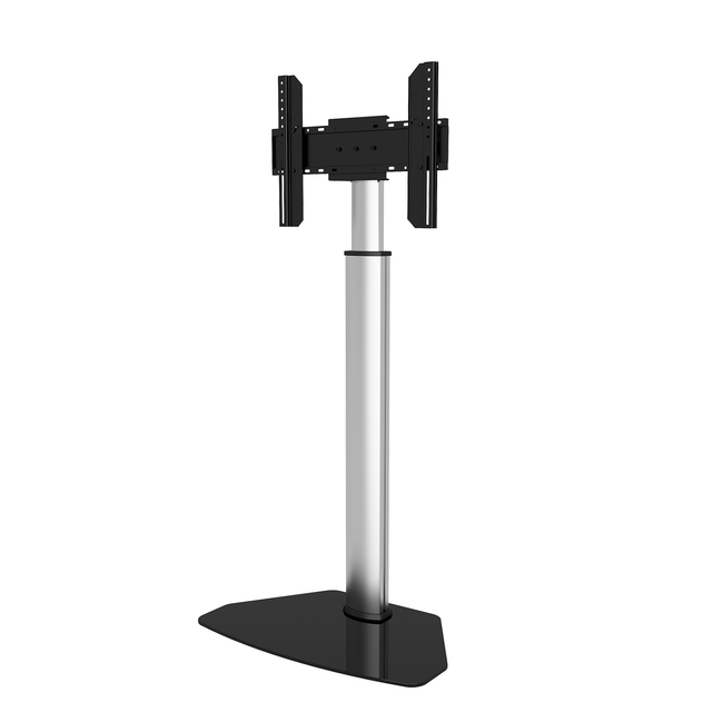 Charmount Tall Adjustable Flat Base Support Portrait Swivel Vertical Modern TV Floor Stand