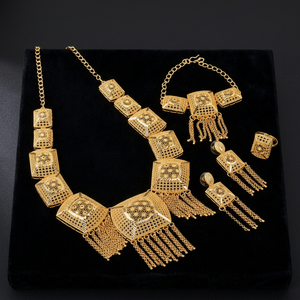 Joyería de moda Boda Ocasión especial Conjunto de mujer Collares de microformación de oro Perla Cobre Latón Chapado en Oro Laminado - Product Image 6