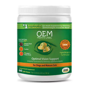 Logo privé Suppléments de soins de santé pour animaux de compagnie <span class=keywords><strong>Dog</strong></span> Vision Soft Chews pour réduire le stress oxydatif de l'inflammation oculaire - Product Image 1