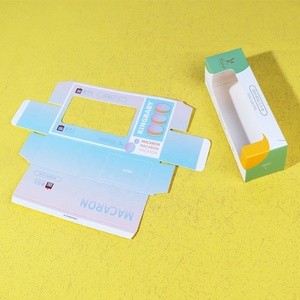 Hộp In Ấn Tùy Chỉnh Cấp Thực Phẩm Màu Xanh Lá Cây 5 6 <span class=keywords><strong>3</strong></span> Ngăn Macaroons Giấy Các Tông Hộp Bao Bì Với Cửa Sổ - Product Image 3