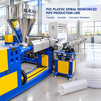 Machine à fabriquer des tuyaux en PVC à haute capacité avec dispositif d'alimentation en spirale, machine à fabriquer des tuyaux en PVC renforcés de fil d'acier