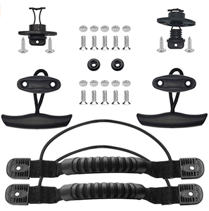 1 Paquete de Asas de Transporte para Kayak Individual con Cordón de Tracción en Forma de T y Ojos de Anclaje, Kit de Tapones de Drenaje para Kayak, Canoa, Bote - Product Image 3