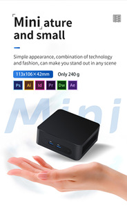 N150 Mini PC Dual-Band Quad Core con memoria de <span class=keywords><strong>video</strong></span> de 1GB y SSD dual <span class=keywords><strong>DDR4</strong></span> para oficina de negocios AU/US/EU/UK Plugs Nuevo producto - Product Image 6
