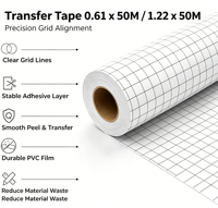 Film Transfer Glossy Perekat Sendiri Gulungan Vinyl Kertas Film Transfer untuk Stiker dan Tanda